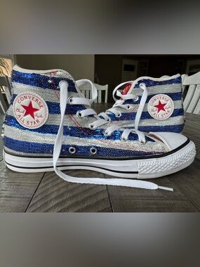 Converse Sequin All Star Chuck Taylor Sneaker Women’s Size 8